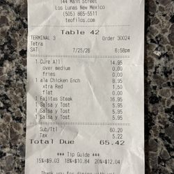 Almost $18 for chips and salsa!