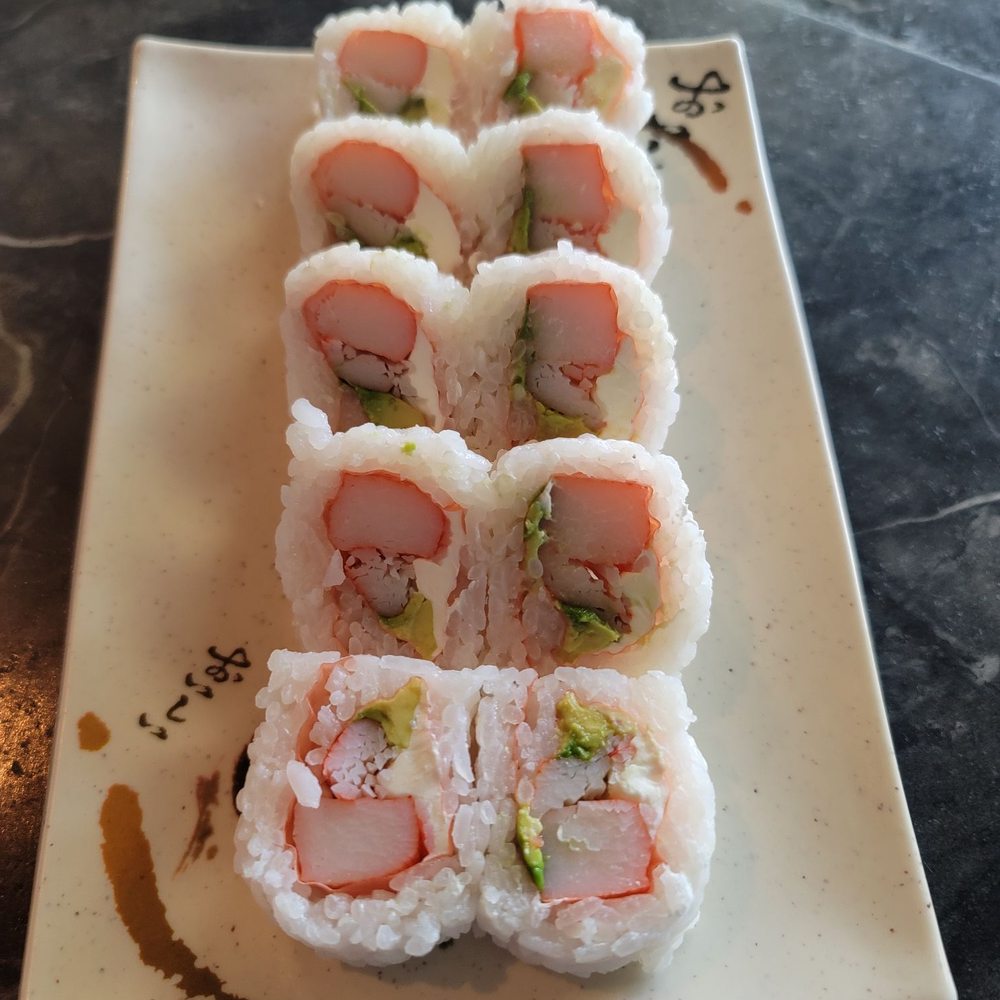 Sushi Pier - California roll with soy paper add Xtra cream cheese with spicy mayo on the side. - Sushi Bars Near Me - Reno, Nevada Sushi Pier - California roll with soy paper add Xtra cream cheese with spicy mayo on the side. - Sushi Bars Near Me - Reno, Nevada
