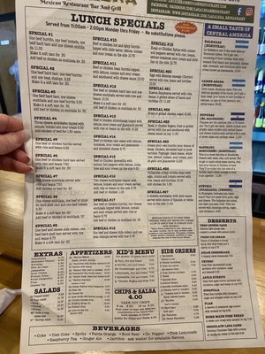 Menu photo 4 La Calera Mexican Bar & Grill Mcmurray, PA