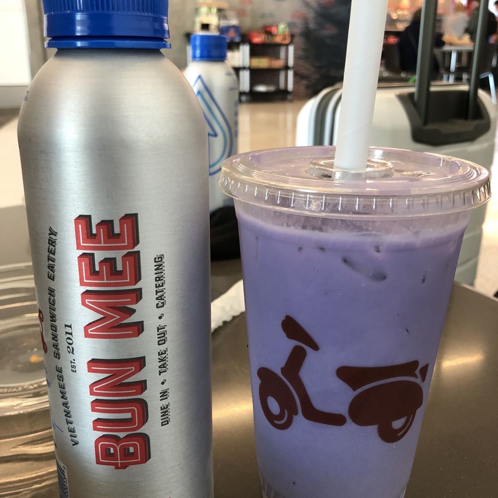 Bun Mee - Water and Taro Milk Tea - Vietnamese Near Me - South San Francisco, California Bun Mee - Water and Taro Milk Tea - Vietnamese Near Me - South San Francisco, California