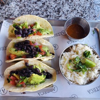 Azteca - Vegan tacos with corn tortillas vs lettuce.  So good! - Mexican Near Me - Mentor, Ohio