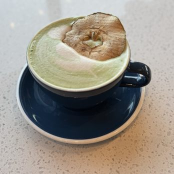 Lavender & Honey Redondo - Apple Pie Matcha Latte - Cafes Near Me - Redondo Beach, California