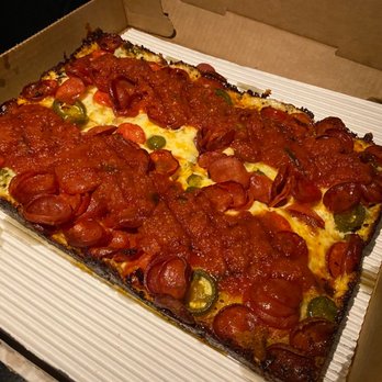 Crust Pizzeria - Detroit H-Town Hot Honey - Pizza Near Me - Havertown, Pennsylvania