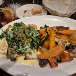 Salmon with roasted vegetables