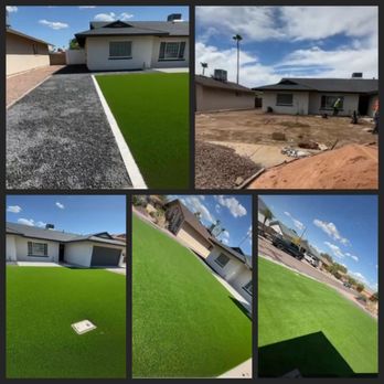 Greatview Hardscape LLC - Before and after pictures with Turf and gravel - Landscaping Near Me Greatview Hardscape LLC - Before and after pictures with Turf and gravel - Landscaping Near Me