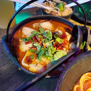 Yeon-Gil Seafood & Kababs - Mala Spicy Fish Fillet Mini Pot - Barbeque Near Me - Frisco, Texas Yeon-Gil Seafood & Kababs - Mala Spicy Fish Fillet Mini Pot - Barbeque Near Me - Frisco, Texas