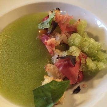 Altura - Cold tomato soup -- fabulous textures. - Italian Near Me - Seattle, Washington