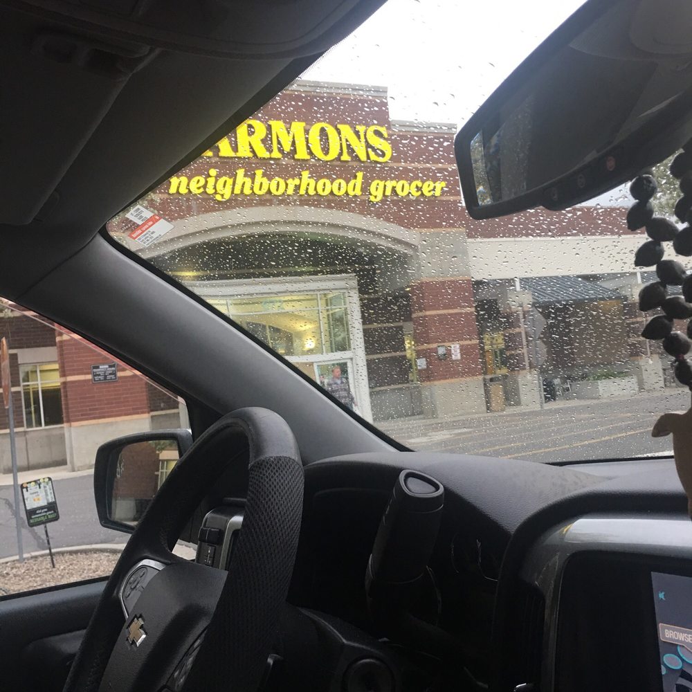 Harmons Neighborhood Grocer - Car view on rainy day - Grocery Near Me - Draper, Utah Harmons Neighborhood Grocer - Car view on rainy day - Grocery Near Me - Draper, Utah