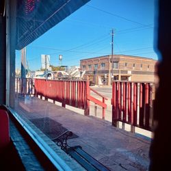 Cowboys Restaurant - View of Krum's four way stop.