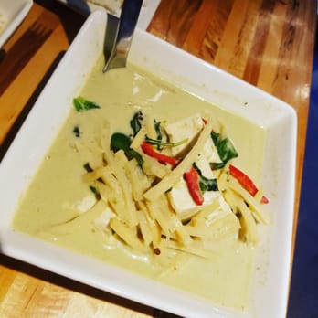Manaow - Green curry medium spicy (I'd recommend getting spicy). - Thai Near Me - Long Beach, California Manaow - Green curry medium spicy (I'd recommend getting spicy). - Thai Near Me - Long Beach, California