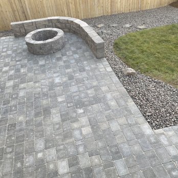 New Project Landscaping - New paver pad with fire pit - Landscaping Near Me New Project Landscaping - New paver pad with fire pit - Landscaping Near Me