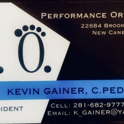 Performance Orthotics - Business Card