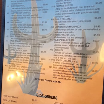 Fiesta Habanero's Mexican Grill - One page of an ample menu - Mexican Near Me - Paulding, Ohio Fiesta Habanero's Mexican Grill - One page of an ample menu - Mexican Near Me - Paulding, Ohio