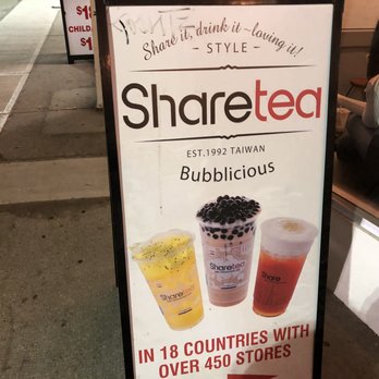 Sharetea - Sandwich board outside~ - Bubble Tea Near Me - Coquitlam, British Columbia Sharetea - Sandwich board outside~ - Bubble Tea Near Me - Coquitlam, British Columbia