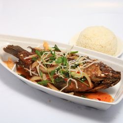 Pho Island - #113  Deep fried Tilapia  and spicy sauce