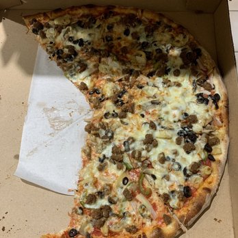 New York Style Pizzeria - half eaten pizza - Pizza Near Me - Collierville, Tennessee New York Style Pizzeria - half eaten pizza - Pizza Near Me - Collierville, Tennessee