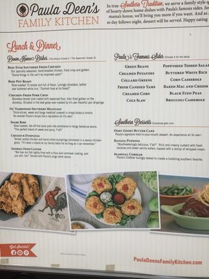 Menu photo 8 Paula Deen's Family Kitchen Branson, MO Menu photo 8 Paula Deen's Family Kitchen Branson, MO