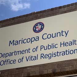 Maricopa County Office of Vital Registration - Be prepared with birth dates and bring hand wipes.