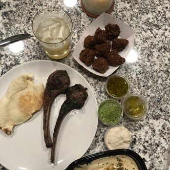 Mediterranean Exploration - Lamb Chops, Big Ol' Boat of Falafel, Hummus Abu Hassan, Turkish Delight Cocktail - Mediterranean Near Me - Portland, Oregon