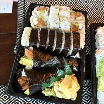 Ishikawa Sushi And Grill - Philadelphia roll, fish tempura roll, salmon avocado handroll, eel avocado handroll. - Sushi Bars Near Me - Saginaw, Texas Ishikawa Sushi And Grill - Philadelphia roll, fish tempura roll, salmon avocado handroll, eel avocado handroll. - Sushi Bars Near Me - Saginaw, Texas