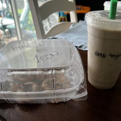 Canoe Creek Nutrition - Mini donuts with peanut butter and chocolate chips & White chocolate snickers