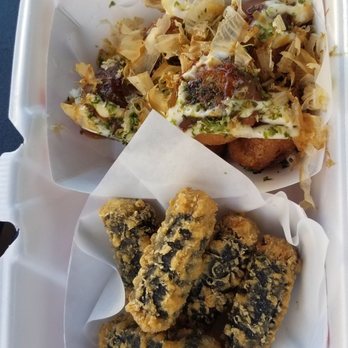 Awoolim Kimbap Factory - Takoyaki ($5.50) and gimmari/seaweed rolls ($3.75) - Korean Near Me - Buena Park, California Awoolim Kimbap Factory - Takoyaki ($5.50) and gimmari/seaweed rolls ($3.75) - Korean Near Me - Buena Park, California