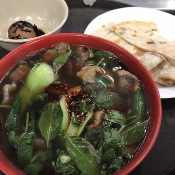 China Station - Beef tendon noodle soup, green onion pancake, tea egg - Noodles Near Me - Stony Brook, New York
