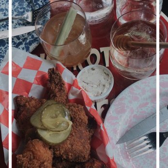 Olmsted - Truffle honey butter and deli pickle fried chicken (5 pieces) - New American Near Me - Brooklyn, New York Olmsted - Truffle honey butter and deli pickle fried chicken (5 pieces) - New American Near Me - Brooklyn, New York