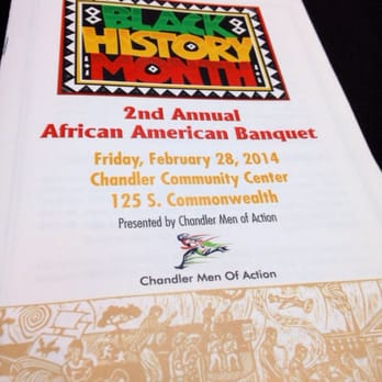 Chandler Community Center - 2nd annual African American Banquet. - Recreation Centers Near Me - Chandler, Arizona Chandler Community Center - 2nd annual African American Banquet. - Recreation Centers Near Me - Chandler, Arizona