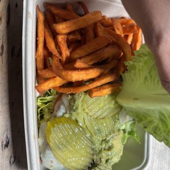 Simmzy's - California Chicken Sandwich on Lettuce Wrap - American Near Me - Manhattan Beach, California Simmzy's - California Chicken Sandwich on Lettuce Wrap - American Near Me - Manhattan Beach, California