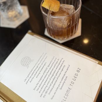GEO-82 - Had to get the most popular drink...the Brown Butter Old-Fashioned! - Cocktail Bars Near Me - Lake Buena Vista, Florida GEO-82 - Had to get the most popular drink...the Brown Butter Old-Fashioned! - Cocktail Bars Near Me - Lake Buena Vista, Florida