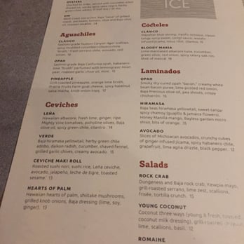 Leña Brava - 2nd page of menu - Seafood Near Me - Chicago, Illinois Leña Brava - 2nd page of menu - Seafood Near Me - Chicago, Illinois