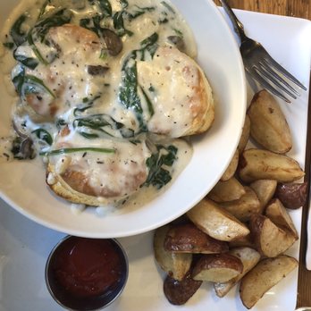 Cafe Nola - B&G's with veggie gravy and breakfast potatoes - Coffee & Tea Near Me - Frederick, Maryland