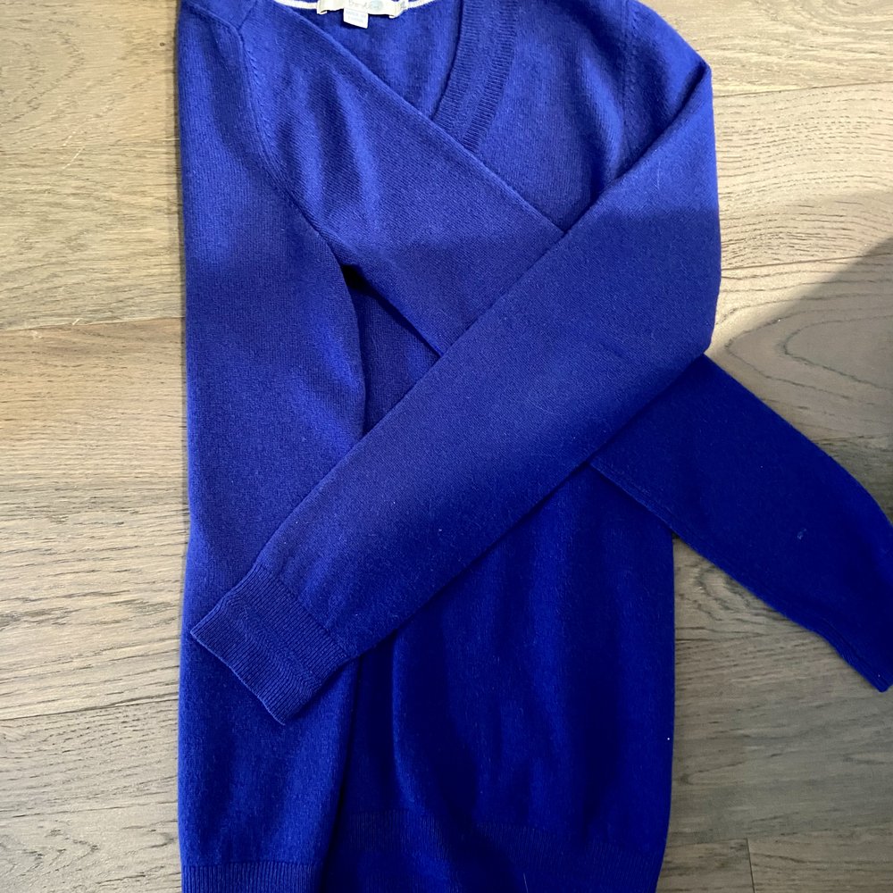 Town Center Cleaners - Cashmere sweater showing repaired hole in the seam under the arm. - Laundry Services Near Me - Dunkirk, Maryland