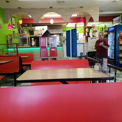 Original Italian Pizza - View from my table. Ordered wings and pizza. We'll see!