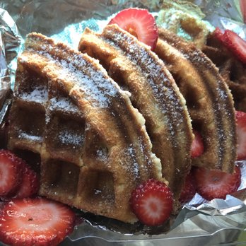 ZAZ - Waffles and strawberries - New American Near Me - Hyde Park, Massachusetts ZAZ - Waffles and strawberries - New American Near Me - Hyde Park, Massachusetts