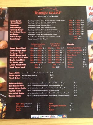 Menu photo 2 Komşu Burger Cafe Istanbul, 34 Menu photo 2 Komşu Burger Cafe Istanbul, 34
