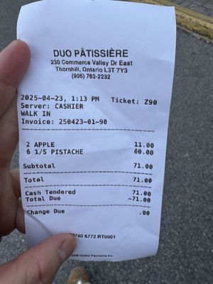 Menu photo 1 Duo Patisserie & Cafe Markham, ON