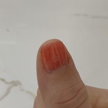 Varnish Lab - Note the bubbles two days post manicure - Nail Salons Near Me - Playa Vista, California Varnish Lab - Note the bubbles two days post manicure - Nail Salons Near Me - Playa Vista, California