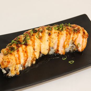 Koco Sushi - Baked Salmon Roll - Sushi Bars Near Me - Santa Ana, California Koco Sushi - Baked Salmon Roll - Sushi Bars Near Me - Santa Ana, California