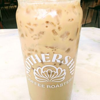 Mothership Coffee Roasters - creme brulee latte with almond milk - Coffee Roasteries Near Me - Las Vegas, Nevada Mothership Coffee Roasters - creme brulee latte with almond milk - Coffee Roasteries Near Me - Las Vegas, Nevada