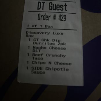 Taco Bell - And clearly states on the order that I get the sauce and nacho cheese - Fast Food Near Me - Walker, Louisiana Taco Bell - And clearly states on the order that I get the sauce and nacho cheese - Fast Food Near Me - Walker, Louisiana