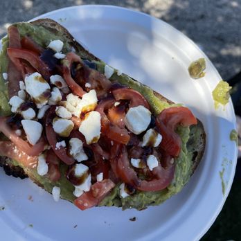 Biscotts Bakery & Cafe - Daybreak - Avocado Toast $7 I got 2 the avocado was way past expired next picture shows the container were the avocado was check my review also - Coffee & Tea Near Me - South Jordan, Utah