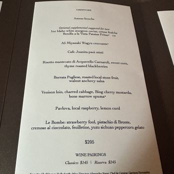 Cafe Juanita - Menu - Italian Near Me - Kirkland, Washington