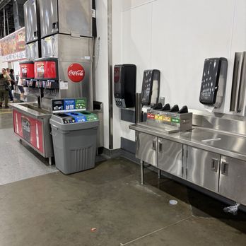 Costco - Drinks and utensil area - Wholesale Stores Near Me - Linda, California