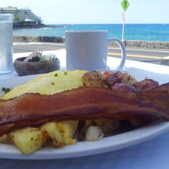 Island Lava Java - Luau Omelette with bacon. - American Near Me - Kailua Kona, Hawaii Island Lava Java - Luau Omelette with bacon. - American Near Me - Kailua Kona, Hawaii