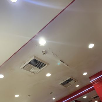 Charleys Cheesesteaks - Nasty looking ceilings in the dining room area - Sandwiches Near Me - Modesto, California