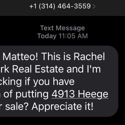 Spark Real Estate - Constant harassment though text/calls over a years time calling me Matteo which isn't my name.