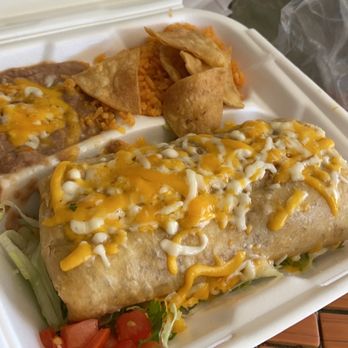 Tacos La Mexicana - 9. Chimichanga Combo - Mexican Near Me - Las Vegas, Nevada Tacos La Mexicana - 9. Chimichanga Combo - Mexican Near Me - Las Vegas, Nevada