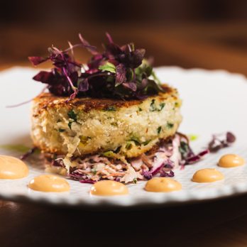 The Consulate - Midtown - Crab Cake- lump crab, sriracha aioli - French Near Me - New York, New York The Consulate - Midtown - Crab Cake- lump crab, sriracha aioli - French Near Me - New York, New York